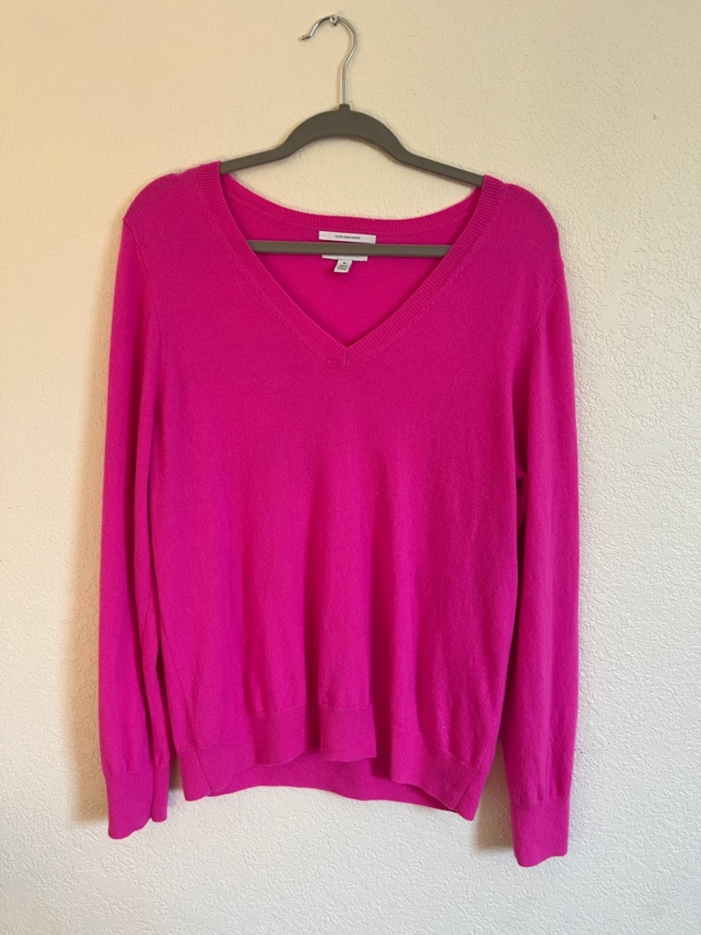 Nordstrom 100% Cashmere Sweater Hot Pink